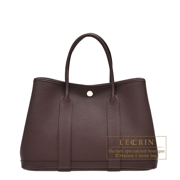 Hermes Garden Party bag 30/TPM Rouge sellier Negonda leather