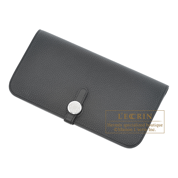 エルメス ドゴンロング ブラック トゴ シルバー金具 | エルメス