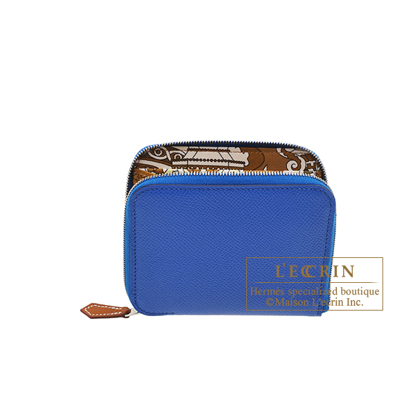 エルメス アザップ シルクイン コンパクト ブルーフランス/ ビスキュイ