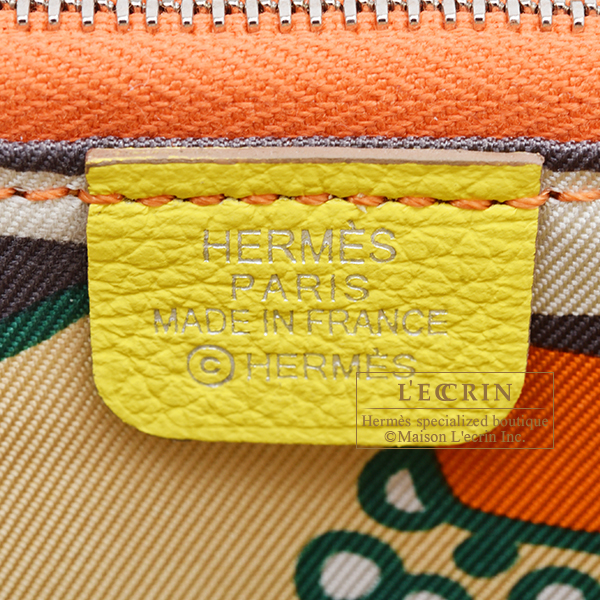 エルメス アザップ シルクイン コンパクト ライム/オレンジ エバー