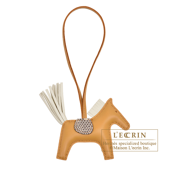 エルメス ロデオチャームタッチPM セサミ/クレ/デゼール アニョーミロ