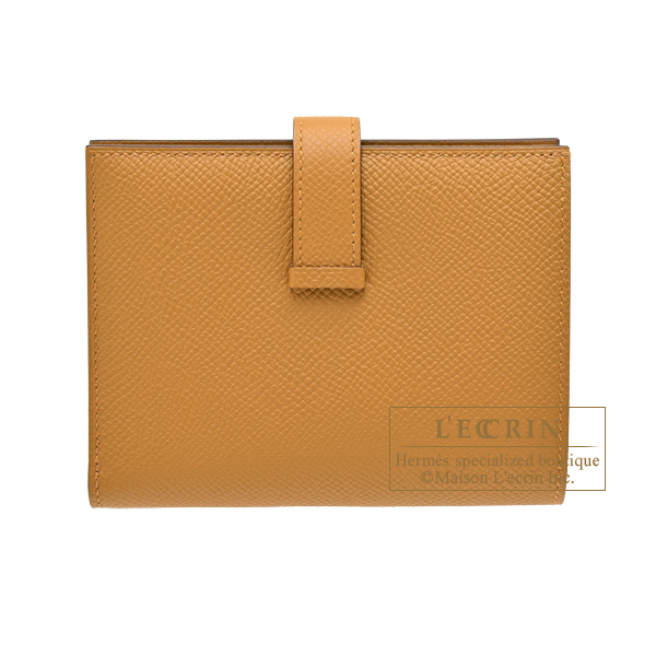 エルメス ベアンコンパクト セサミ ヴォーエプソン ゴールド金具