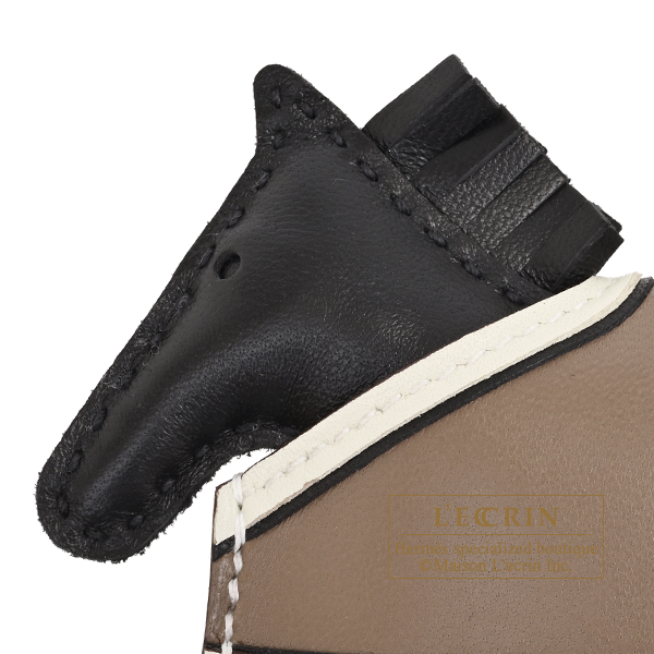 エルメス ロデオチャーム ロベオ・クールPM ブラック/クレ/エトゥープ