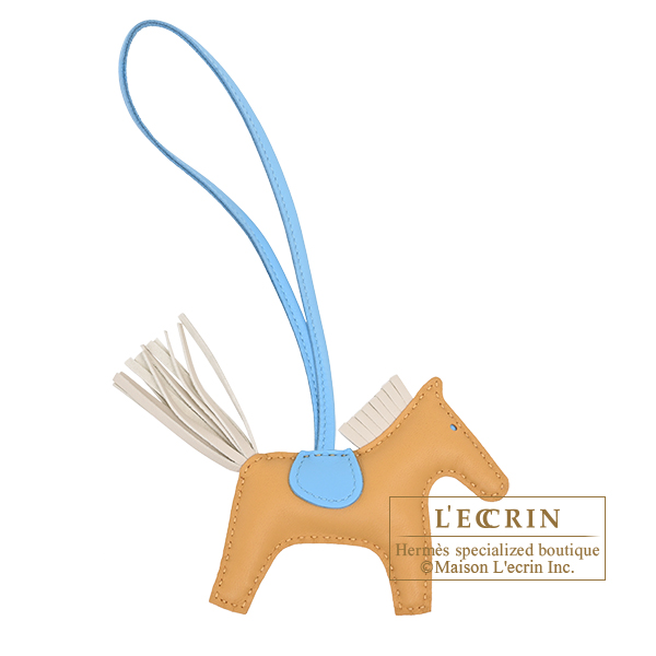 エルメス ロデオチャームPM パイユ/クレ/セレスト アニョーミロ