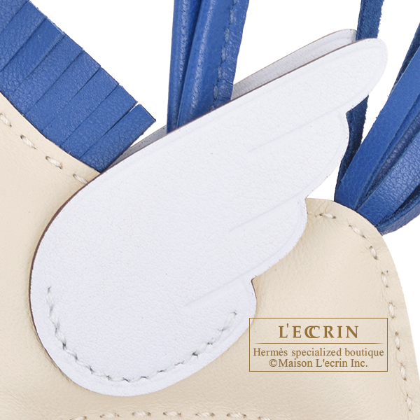 エルメス ロデオチャームペガサスPM クレ/ブルーフランス
