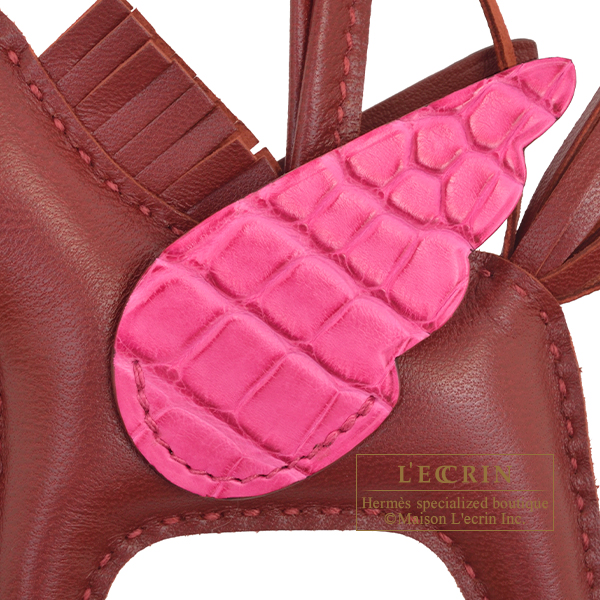 エルメス ロデオチャームペガサスタッチPM ルージュアッシュ/ ローズ