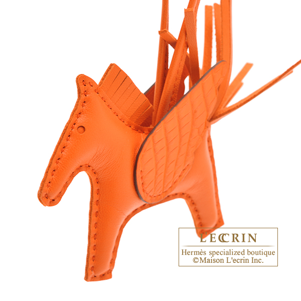 エルメス ロデオチャームペガサスタッチPM オレンジポピー