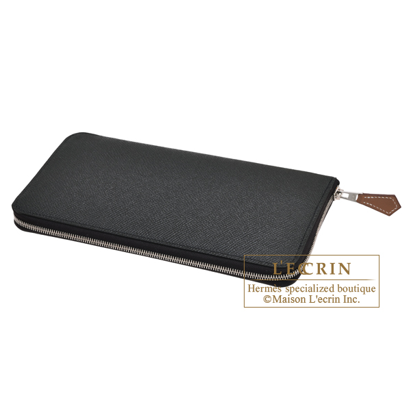 エルメス アザップ シルクイン ロング ブラック/ カシス ヴォー