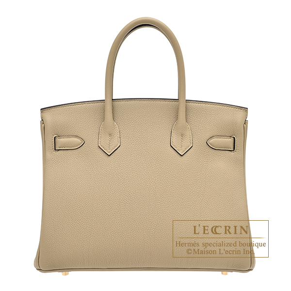 エルメス バーキン30 プシエール トゴ シャンパンゴールド金具