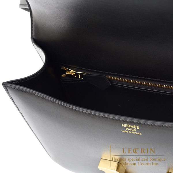 エルメス コンスタンス1-24 ブラック タデラクト ゴールド金具