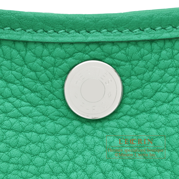 エルメス ガーデンパーティ30/TPM ミント ネゴンダ シルバー金具