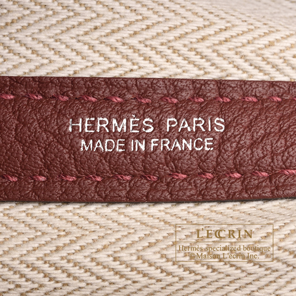 エルメス ガーデンパーティ30/TPM ルージュアッシュ ネゴンダ シルバー