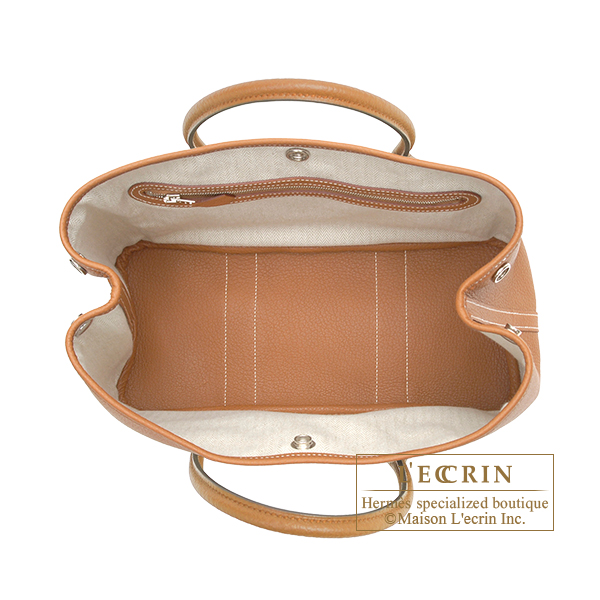 エルメス ガーデンパーティ30/TPM ゴールド ネゴンダ シルバー金具