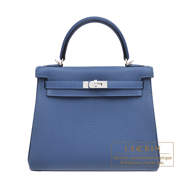 エルメス ケリー25/内縫い ブルータイ トゴ シルバー金具 | エルメス