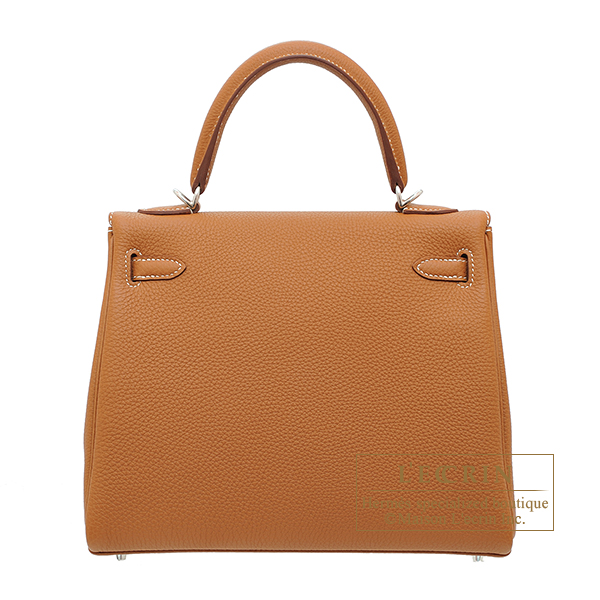 エルメス ケリー25/内縫い ゴールド トゴ シルバー金具 | エルメス