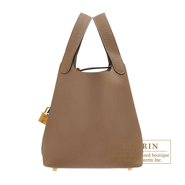 エルメス ピコタンロック18/PM ベージュドゥワイマール トリヨン