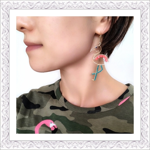 Flamingo Pierce/Earring - Leinai'a