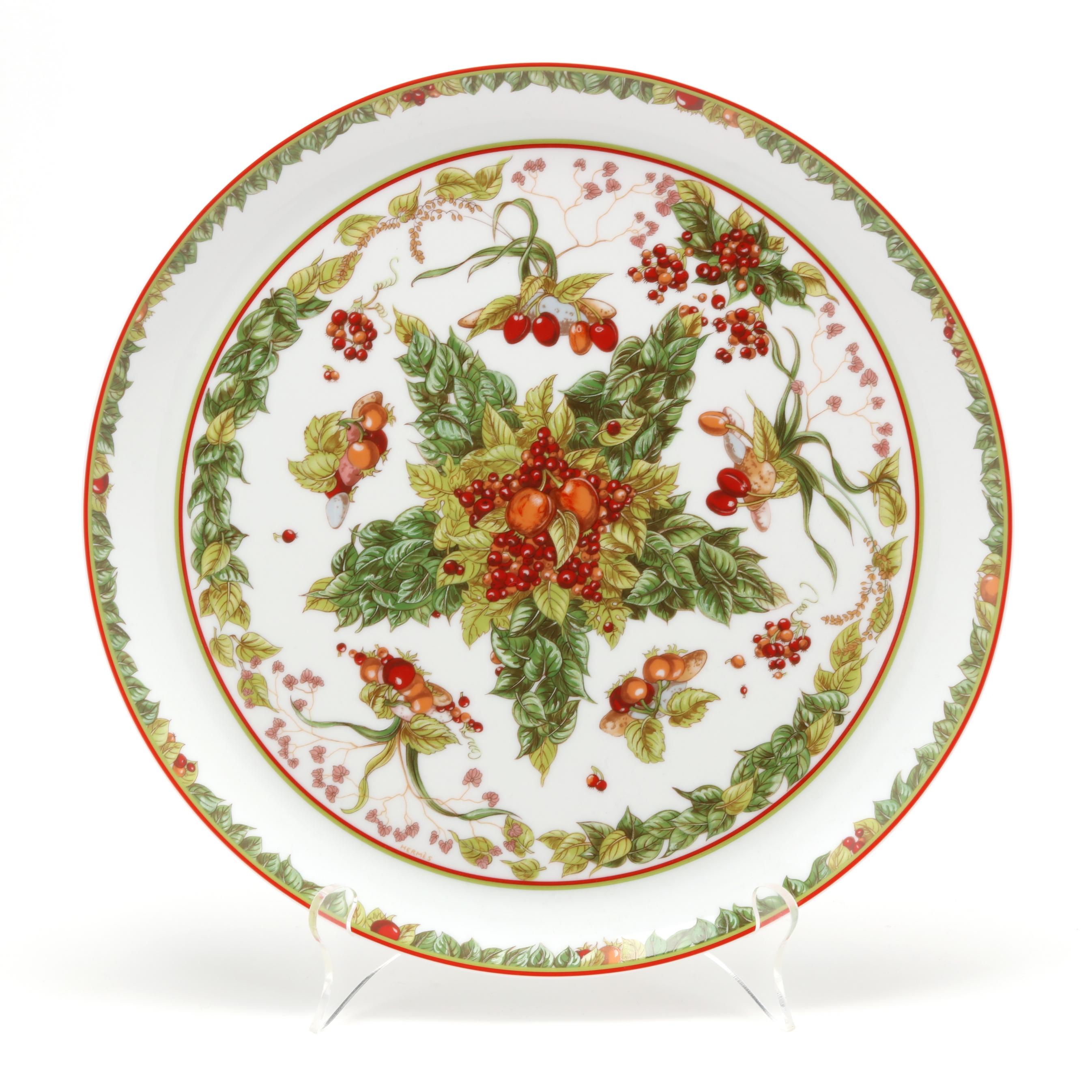 Hermes Le jardin de Pythagore Tart Dish (Lot 231 - February Estate