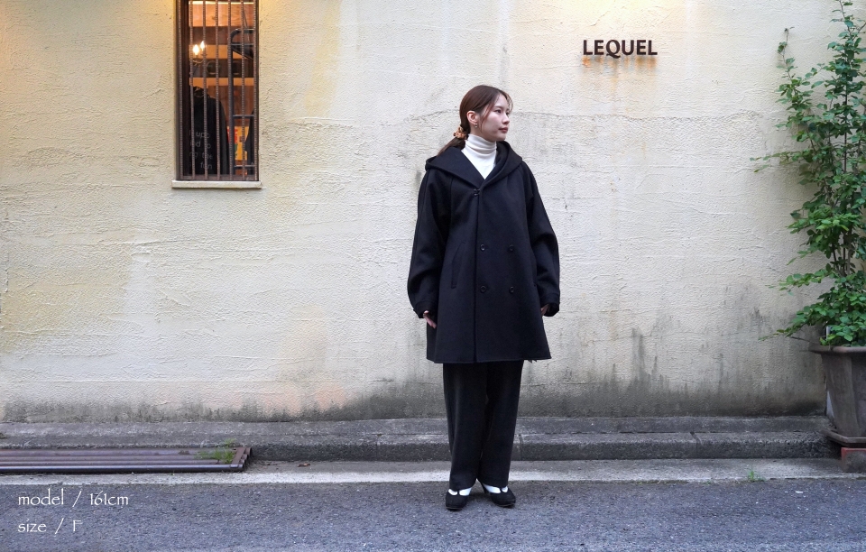 ippei takei イッペイタケイ will coat ＜ブラック＞ 商品詳細｜LEQUEL