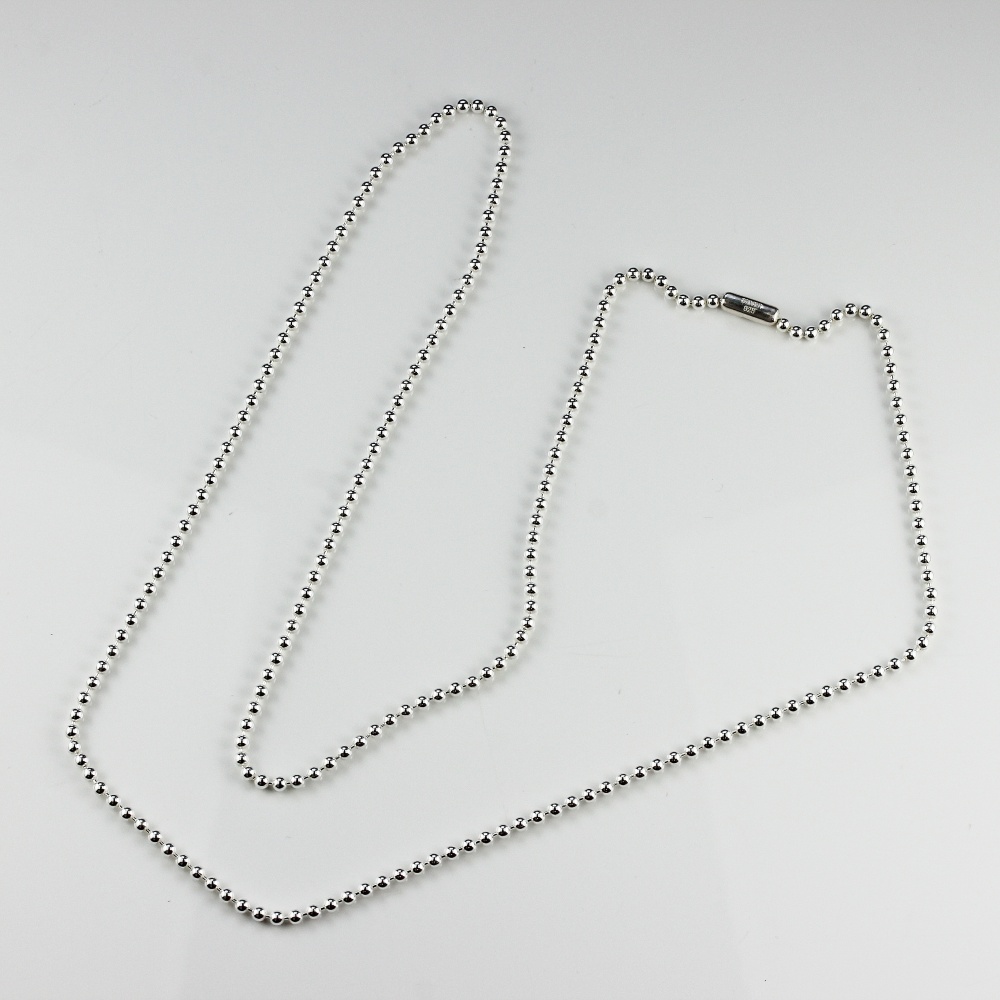 ヴァンユィット 786 シルバー ボール チェーン ネックレス シルバー925