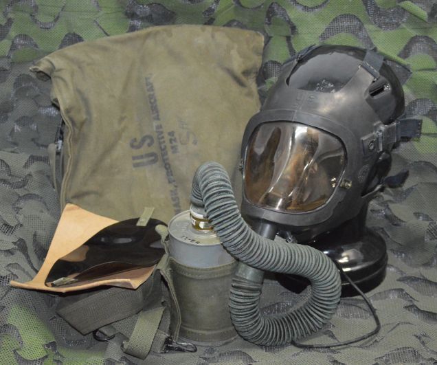 米軍実物 エアークラフト M24 ガスマスク ケミカル／ガスマスク
