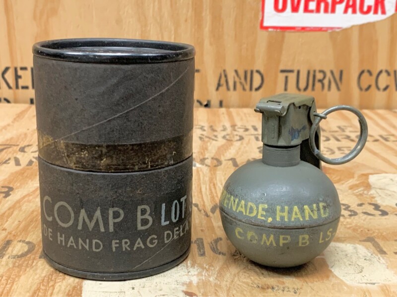 米軍実物 手榴弾 ハンドグレネード M67 訓練用 部品・パーツ
