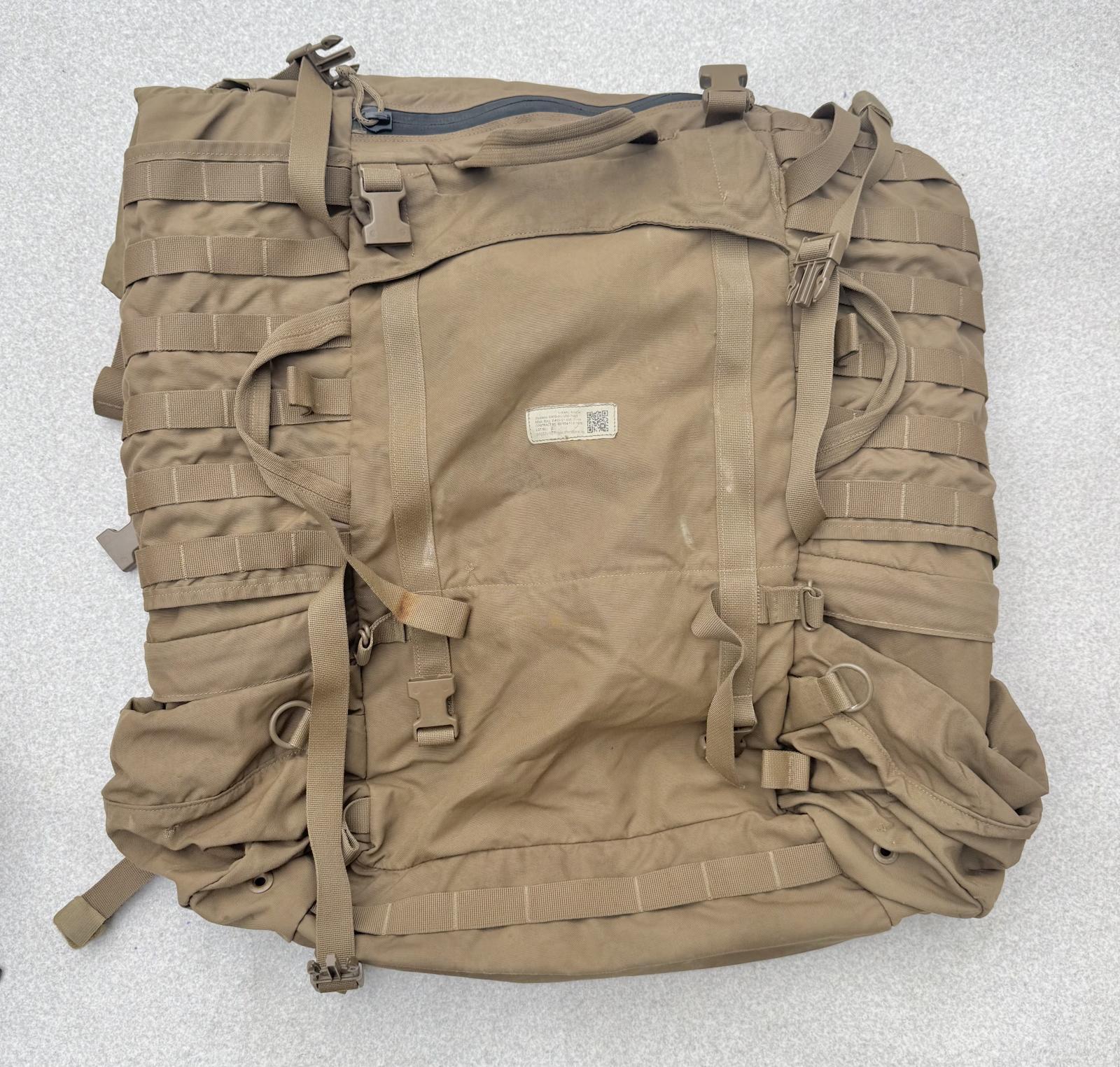 米軍海兵隊実物 USMC PACK FILBE メインパック ハーネス コヨーテ BAG