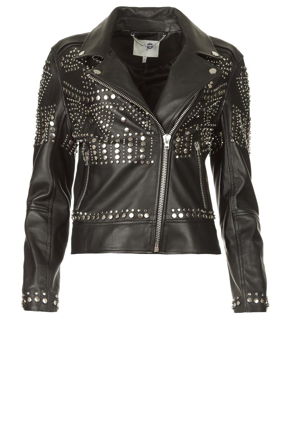 Leather jacket with studs Melrose | black | Dante6 | Little Soho