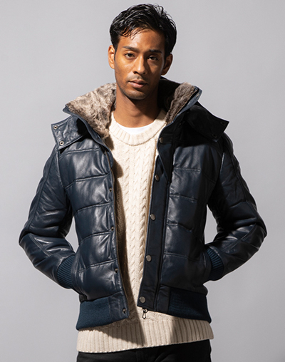 SHEEP SKIN NAVY - レザージャケット 革ジャン 本革専門通販 リューグー