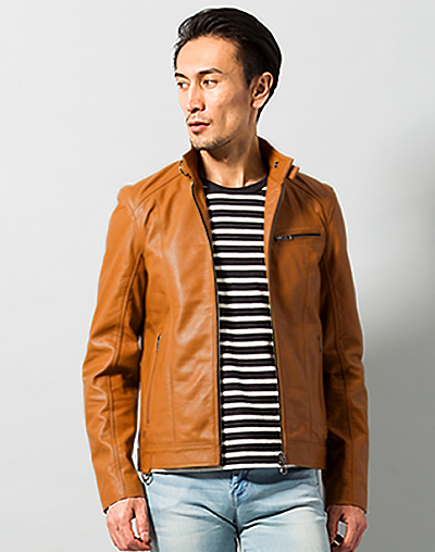 SHEEP SKIN CAMEL - レザージャケット 革ジャン 本革専門通販 リューグー