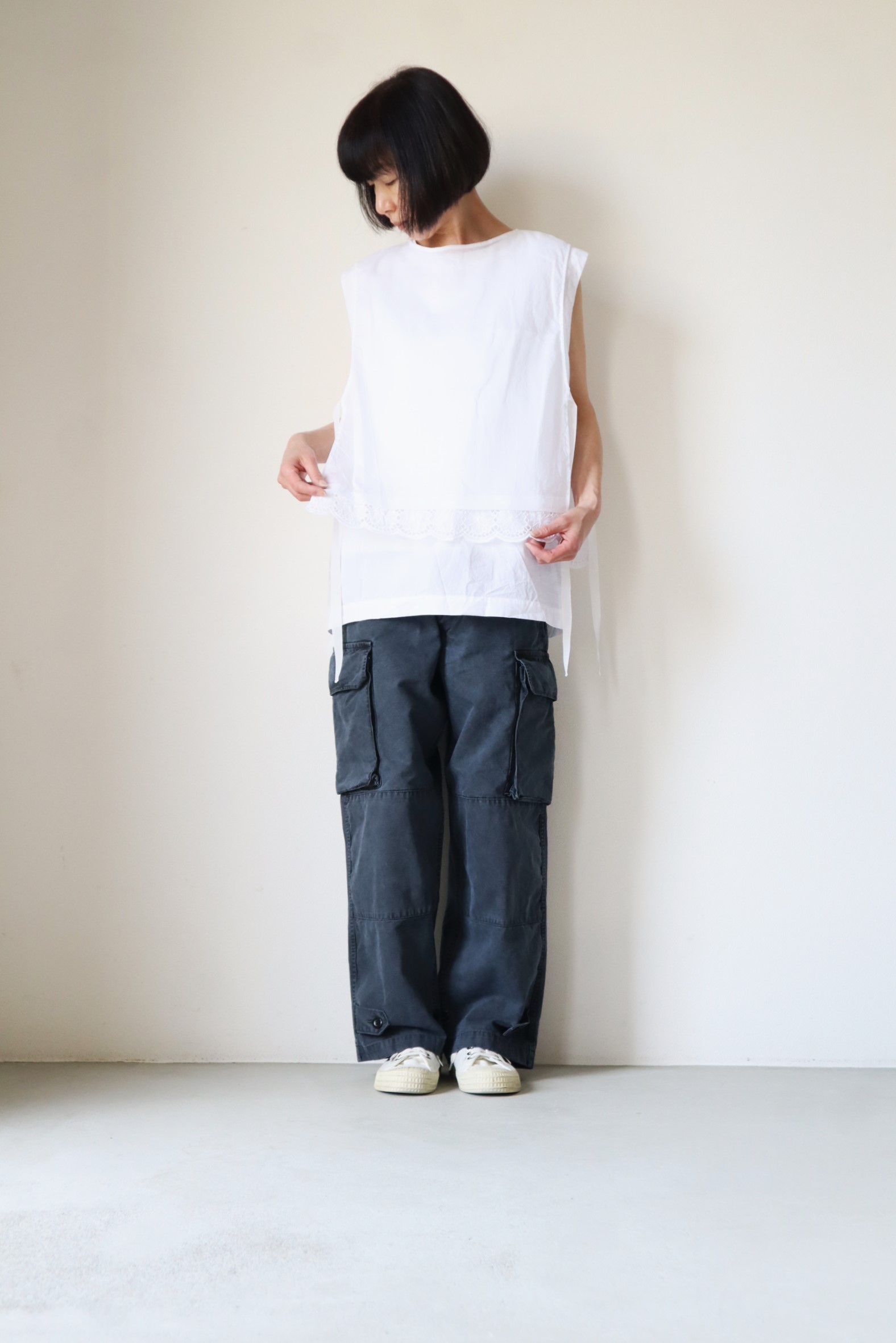 TOUJOURS公式通販 トゥジュ―正規取扱店 TOUJOURS/Hem Lace Dickey lien