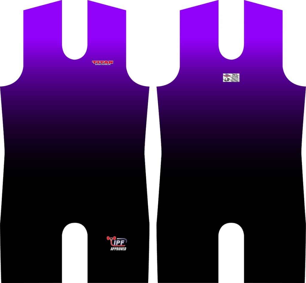 Titan Fade Triumph Powerlifting Singlet - Ombre Style, Legal in