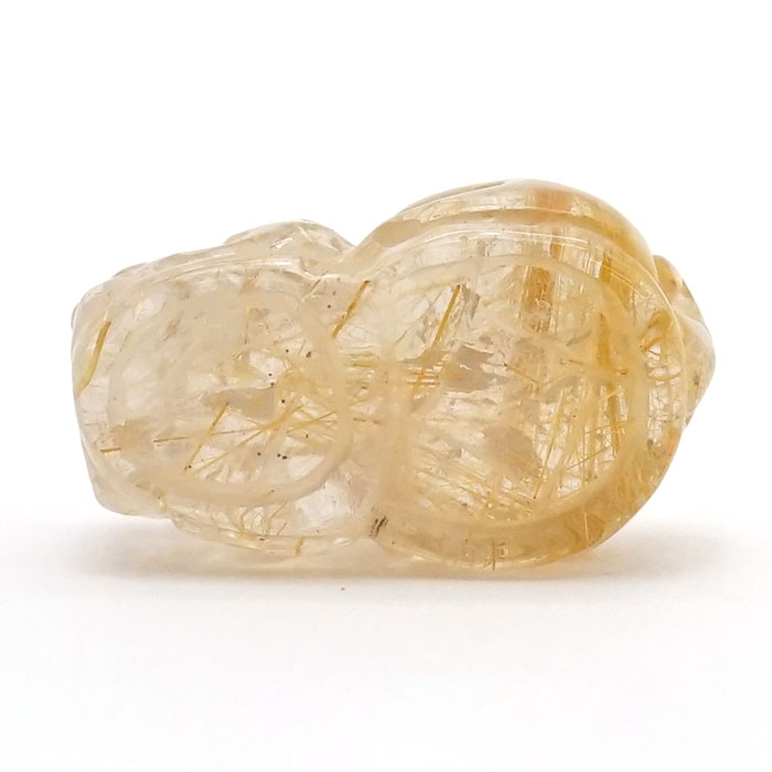 最終価格！ルチル　貔貅 ゴールドルチルクォーツ彫刻（貔貅/ヒキュウ） - 埼玉県吉川市の天然石