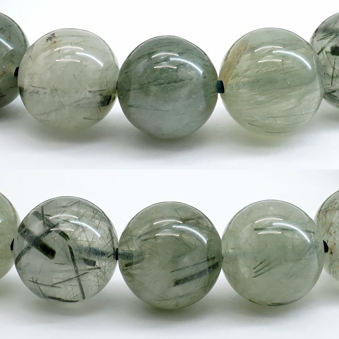 42 ザギ水晶　10mmザギマウンテンクォーツ　ブレスレット 日本製 自社製 グリーン ヒーリング 浄化 クリスタル 潜在意識 透明<br>