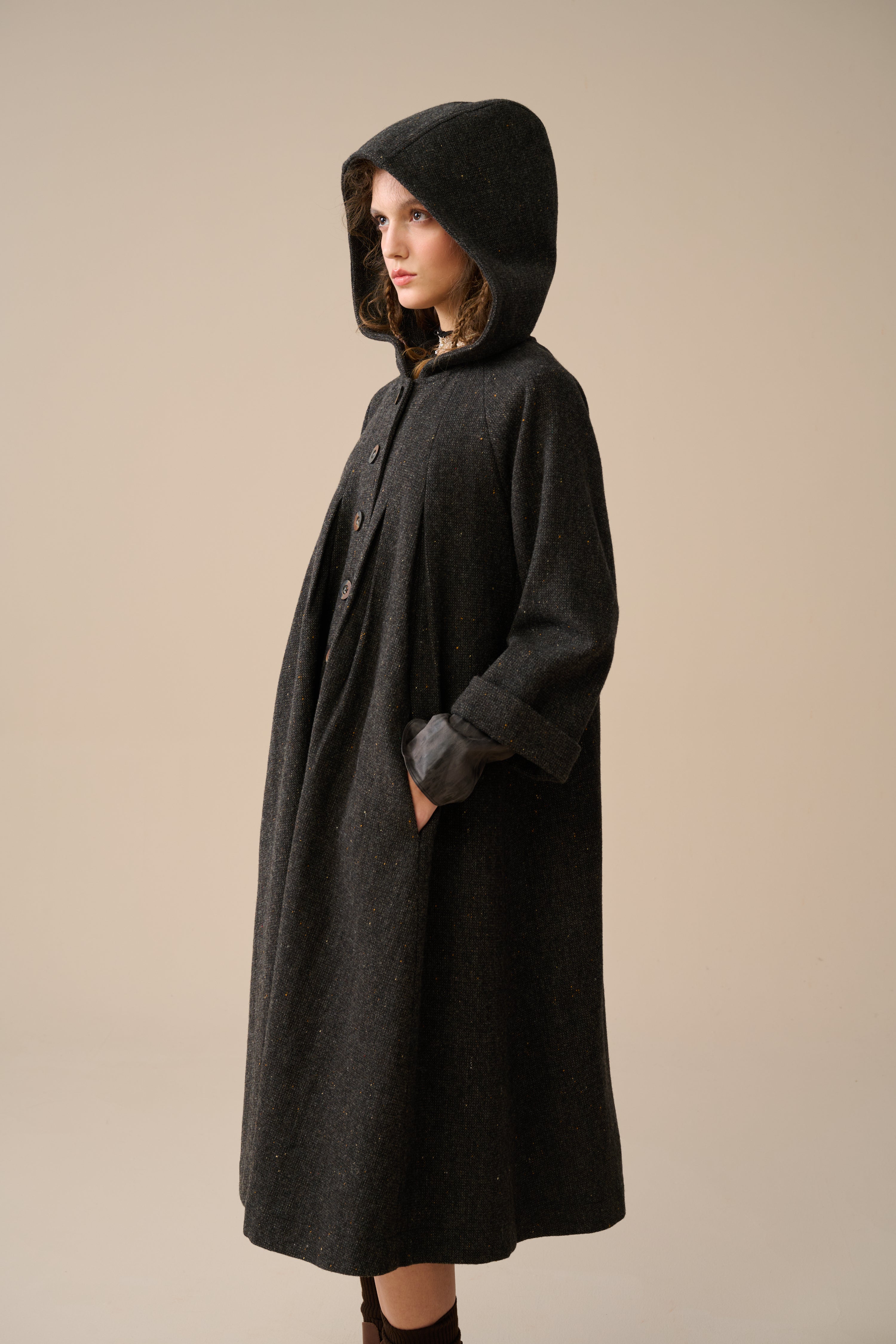 Academy 06 | hooded wool coat jacket – Linennaive