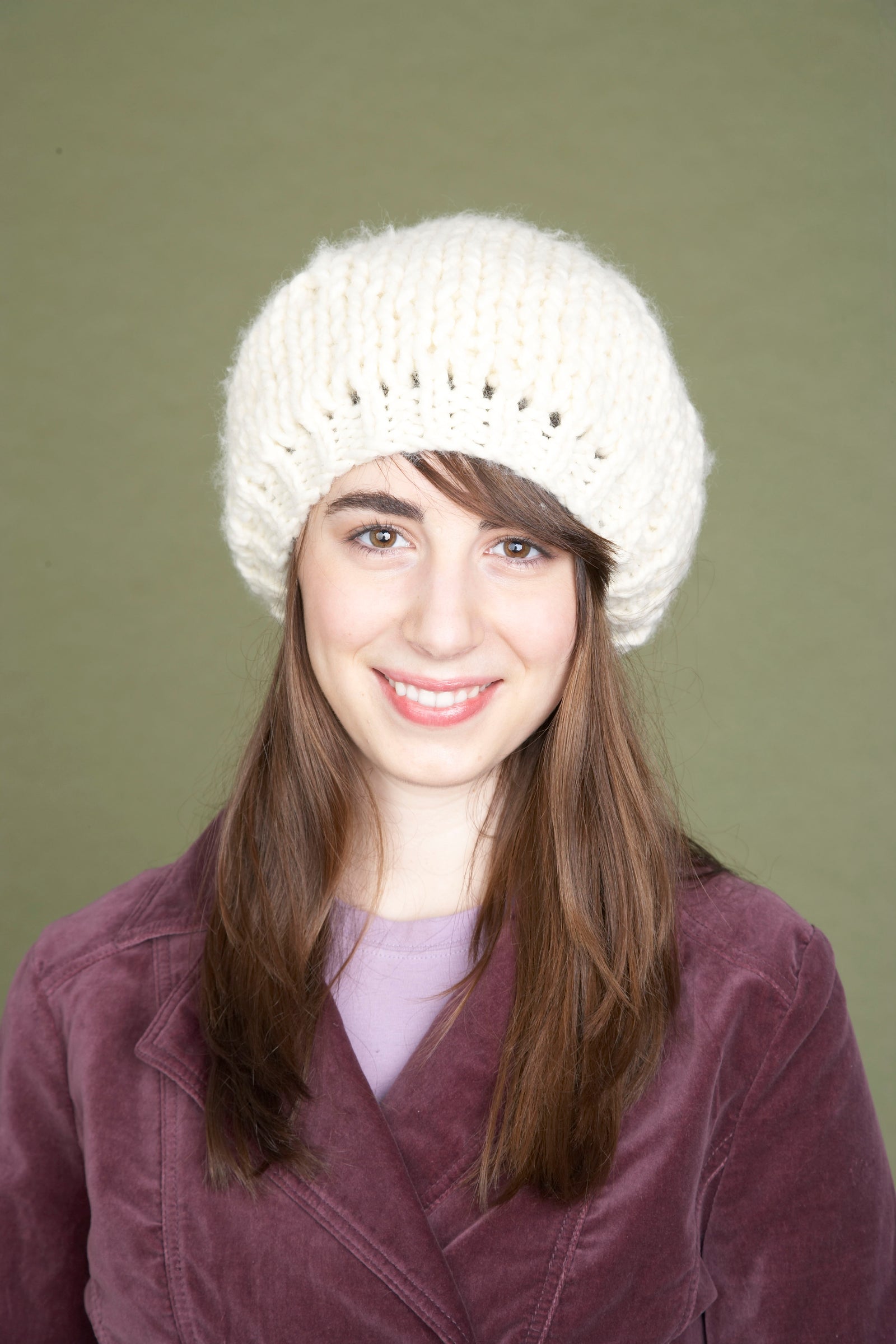 Oversized Beret (Knit) – Lion Brand Yarn