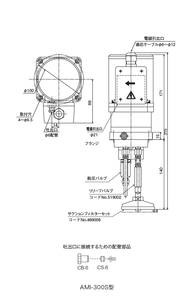 AMI-300S・AMI-1000S型（電動間欠吐出型ギアーポンプ）｜リューベ株式