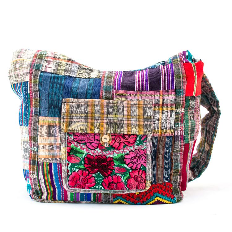 Fair Trade Upcycled Huipile Patch Purse – Lucia's World Emporium