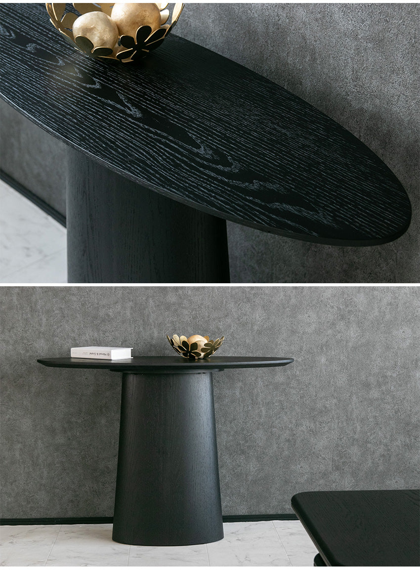 lushroom コンソールテーブル ブラックオーク 玄関棚 サイドテーブル