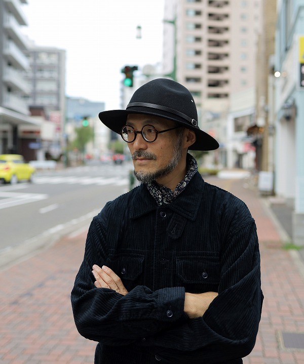 新品 【mature ha.】メンズ: チャコールグレー ストローハット