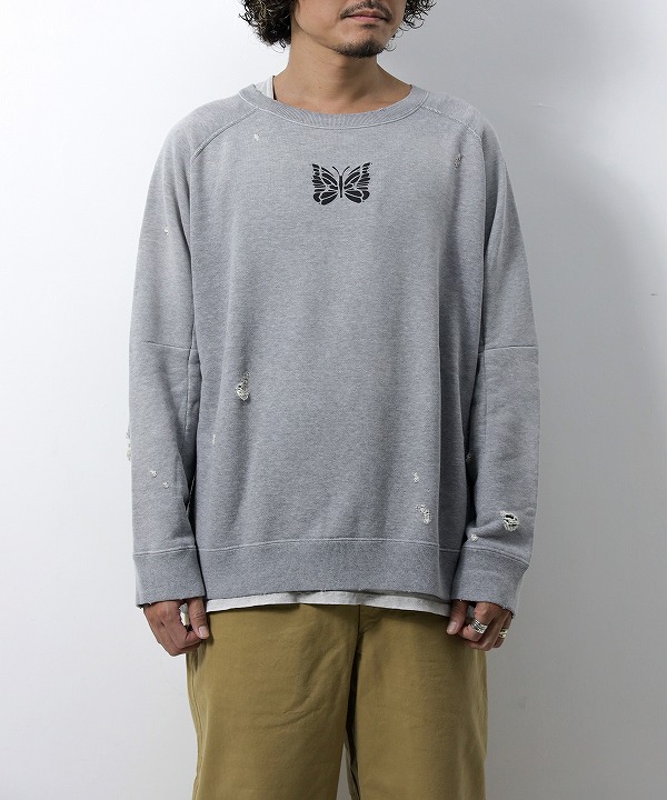 ニードルズ/Needles Deconstructed Sweat Shirt - Cotton French Terry