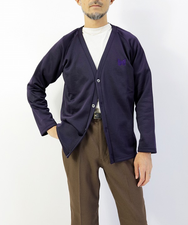 Needles/ニードルズ V Neck Cardigan - C/Pe Bright Jersey（全3色