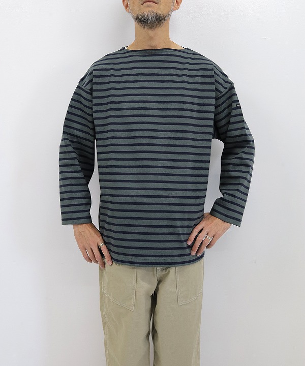 Saint James/セントジェームス OUESSANT LOOSE - VEGETAL/NAVY
