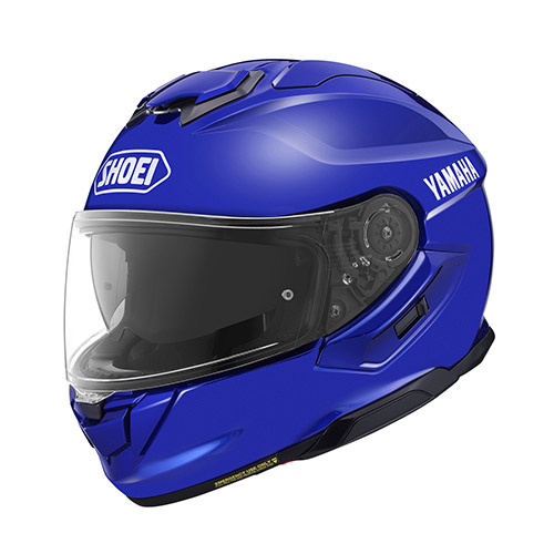SHOEI×YAMAHA新作ヘルメット登場 ヤマハブルーで個性を主張