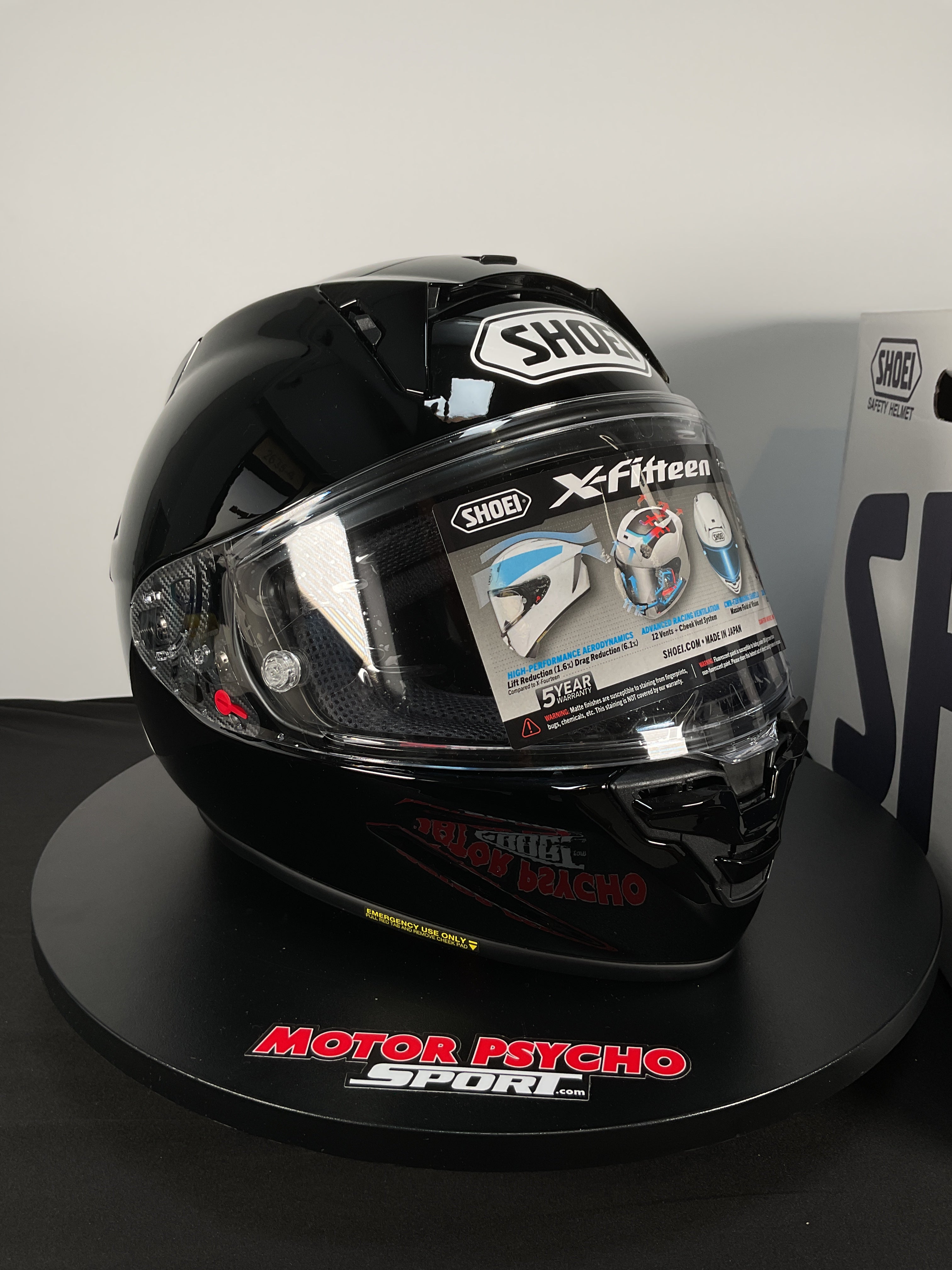 Shoei X-15 Helmet - Gloss Black - Size M - USED / OPEN BOX – Motor