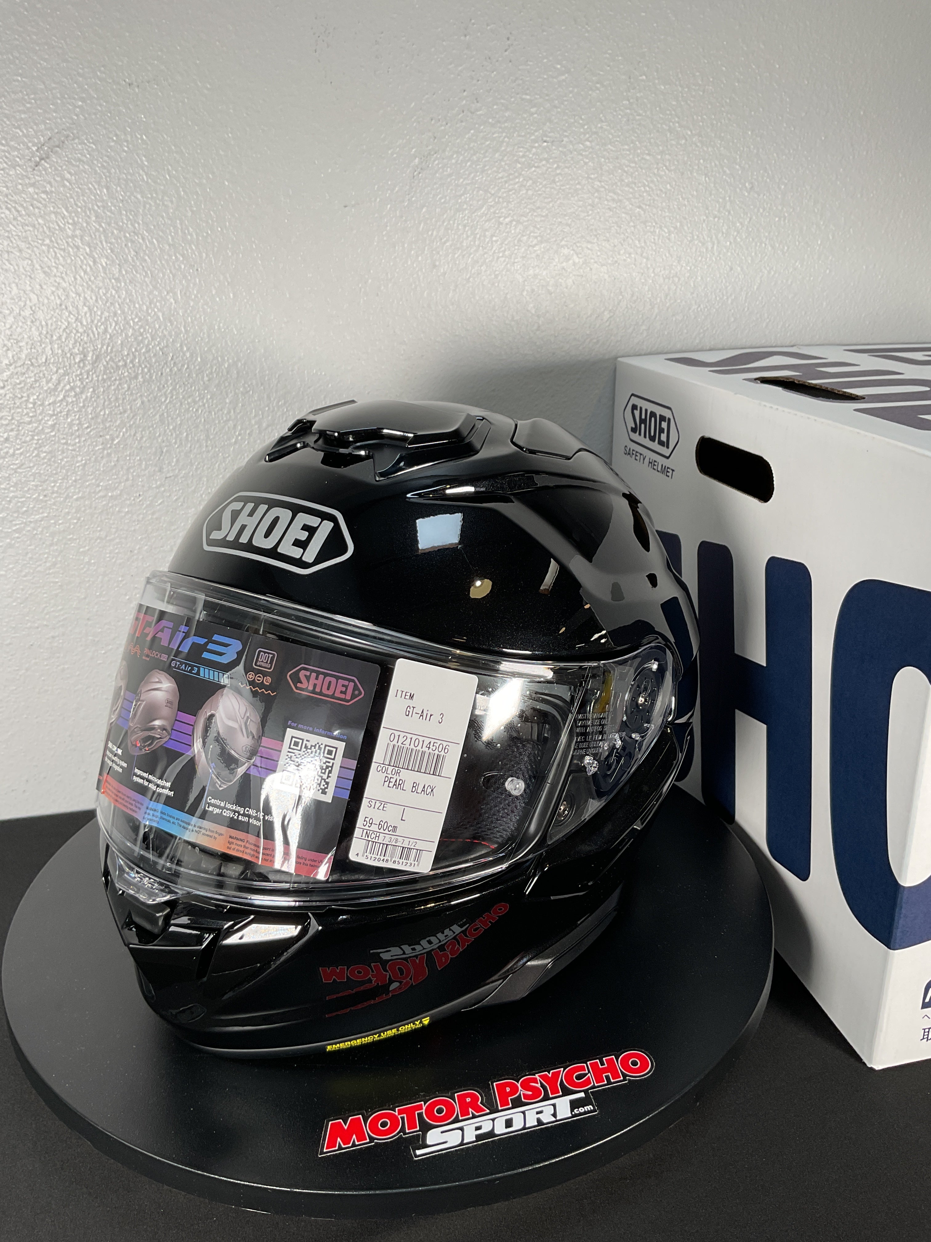 Shoei GT-Air 3 Helmet - Pearl Black -Size Large - USED / OPEN BOX