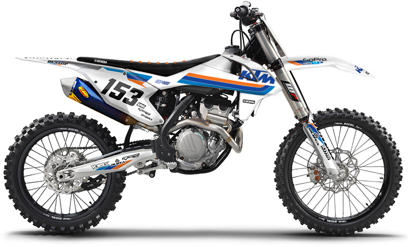 ENJOY MFG KTM オフィシャルチームデカールフルキット＋シートカバー