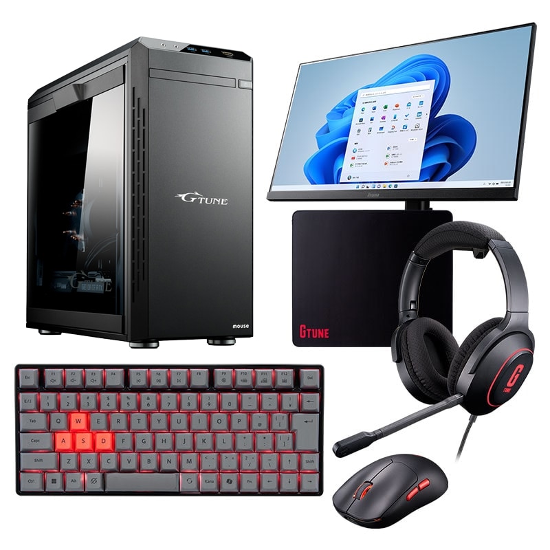 Windows 11 Home 搭載 ゲーミングデスクトップPC一覧 G TUNE | マウス