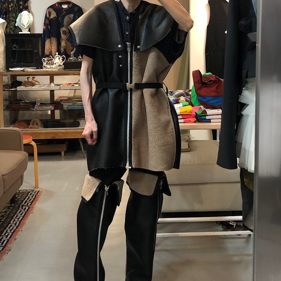 KISHIDAMIKI mouton boots cover - mousses