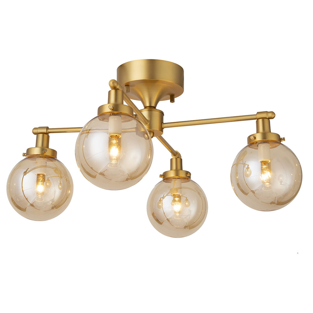 HERMOSA ハモサ MOON CROSS ムーンクロス シーリングランプ ゴールド 4